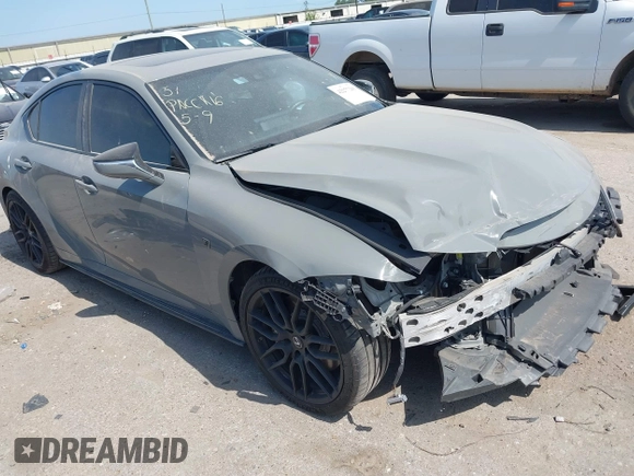 2022 Lexus IS 500 F Sport Performance Launch Edition with VIN JTHUP1D24N5001370, listed as a IAAI auction lot 42277265 with 42,120 mi miles and . Bid and sale history available at DreamBid. Image 1.