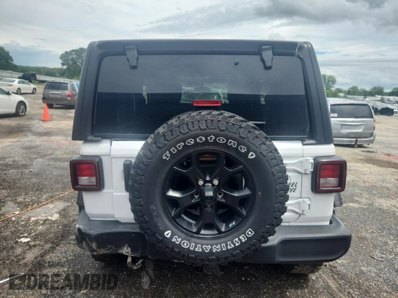 2022 Jeep Wrangler Sport with VIN 1C4GJXAN8NW174725, listed as a Copart auction lot 62150515 with 40,026 mi miles and Non repairable. Bid and sale history available at DreamBid. Image 6.