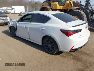 2022 Acura ILX w/Premium/A-Spec Package with VIN 19UDE2F83NA008673, listed as a IAAI auction lot 41853032 with 13,062 mi miles. Bid and sale history available at carsss.com. Image 3.