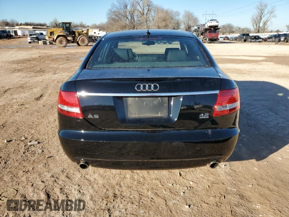 2008 Audi A6 with VIN WAUEV94F08N067459, listed as a Copart auction lot 87861655 with 34,500 mi miles and Salvage title. Bid and sale history available at DreamBid. Image 6.