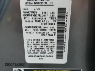 2006 Infiniti FX35 with VIN JNRAS08W06X206264, listed as a Copart auction lot 79612294 with 137,088 mi miles and Salvage Title. Bid and sale history available at carsss.com. Image 13.