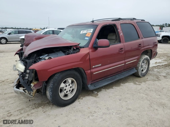 2002 Chevrolet Tahoe LT with VIN 1GNEC13Z52R257562, listed as a Copart auction lot 87718645 with 347,275 mi miles and Salvage Title. Bid and sale history available at carsss.com. Image 1.
