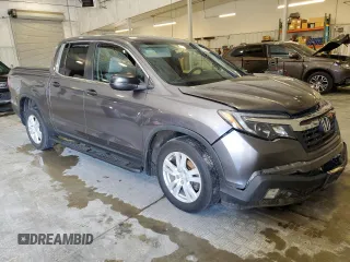 2017 Honda Ridgeline Sport+ with VIN 5FPYK3F25HB020157, listed as a Copart auction lot 62360275 with Not provided miles and Salvage title. Bid and sale history available at DreamBid. Image 4.