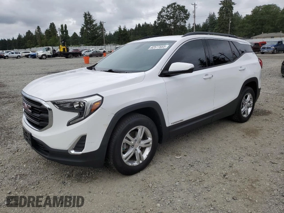 2019 GMC Terrain SLE z VIN 3GKALTEV2KL360608, wystawiony jako Copart lot #62577555 z przebiegiem 120 763 mil mil oraz Czysty tytuł • Clean title. Historia ofert i sprzedaży dostępna na DreamBid. Obrazek 1.