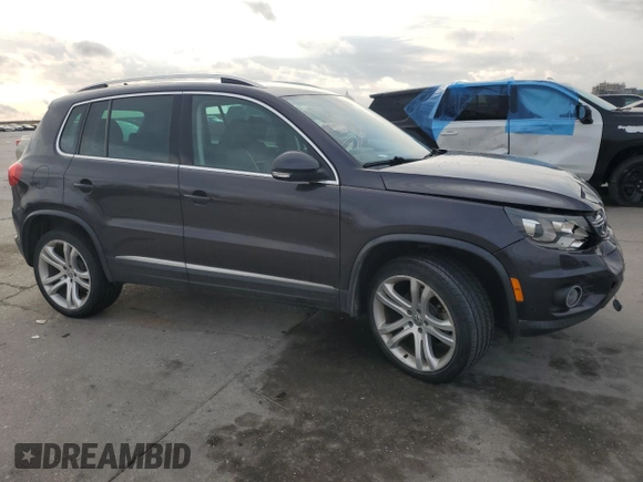 2016 Volkswagen Tiguan S with VIN WVGBV7AX9GW608858, listed as a Copart auction lot 55341985 with 114,472 mi miles and Salvage Title. Bid and sale history available at DreamBid. Image 4.