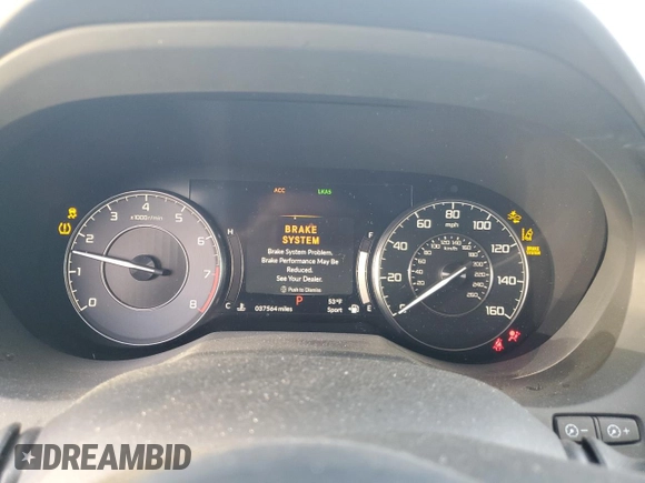 2021 Acura RDX w/Technology Package with VIN 5J8TC2H55ML021478, listed as a Copart auction lot 46995355 with 37,564 mi miles and Salvage Title. Bid and sale history available at carsss.com. Image 9.