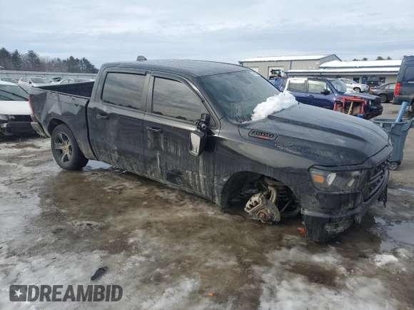2022 Ram 1500 Big Horn with VIN 1C6SRFFM4NN351524, listed as a Copart auction lot 45942005 with 58,828 mi miles and Salvage Title. Bid and sale history available at carsss.com. Image 4.