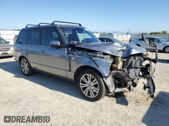 2012 Land Rover Range Rover HSE Lux with VIN SALMF1D46CA363185, listed as a Copart auction lot 63715095 with 151,154 mi miles and Salvage title. Bid and sale history available at DreamBid. Image 4.