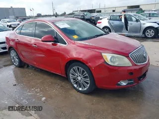 2013 Buick Verano Leather Group with VIN 1G4PS5SK6D4181622, listed as a IAAI auction lot 41516997 with 130,941 mi miles. Bid and sale history available at carsss.com. Image 1.