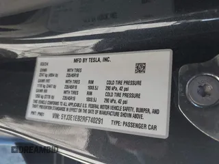 2024 Tesla Model 3 Long Range z VIN 5YJ3E1EB2RF740291, wystawiony jako IAAI lot #42124138 z przebiegiem 36 452 mil mil oraz . Historia ofert i sprzedaży dostępna na DreamBid. Obrazek 9.