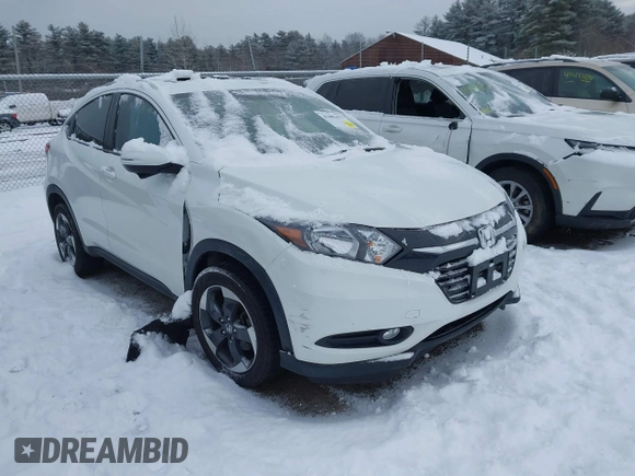 2018 Honda HR-V EX-L Navi with VIN 3CZRU6H71JM716527, listed as a IAAI auction lot 41402437 with 1 mi miles. Bid and sale history available at carsss.com. Image 1.