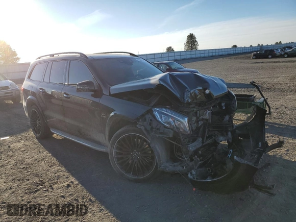 2017 Mercedes-Benz GLS 63 AMG with VIN 4JGDF7FE5HA765976, listed as a Copart auction lot 47546314 with 76,737 mi miles and . Bid and sale history available at DreamBid. Image 4.