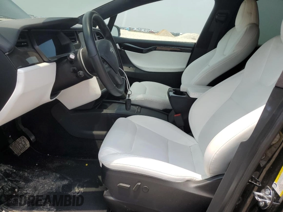 2020 Tesla Model X Long Range with VIN 5YJXCBE23LF302660, listed as a Copart auction lot 54181524 with 46,537 mi miles and Salvage Title. Bid and sale history available at DreamBid. Image 7.