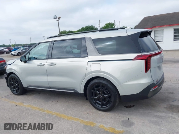 2025 Kia Carnival SX with VIN KNDNE5K38S6462298, listed as a IAAI auction lot 41913088 with 9,671 mi miles and . Bid and sale history available at carsss.com. Image 14.