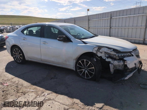 2015 Acura TLX V6 Tech with VIN 19UUB2F51FA008283, listed as a Copart auction lot 53394615 with 91,666 mi miles and Salvage Title. Bid and sale history available at carsss.com. Image 4.
