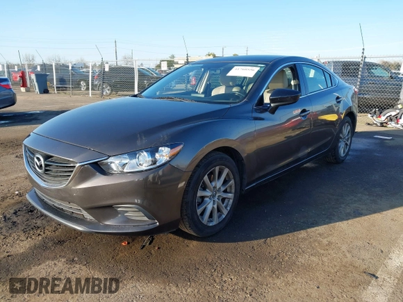 2016 Mazda Mazda6 i Sport with VIN JM1GJ1U50G1436343, listed as a IAAI auction lot 41760556 with 35,547 mi miles. Bid and sale history available at carsss.com. Image 17.