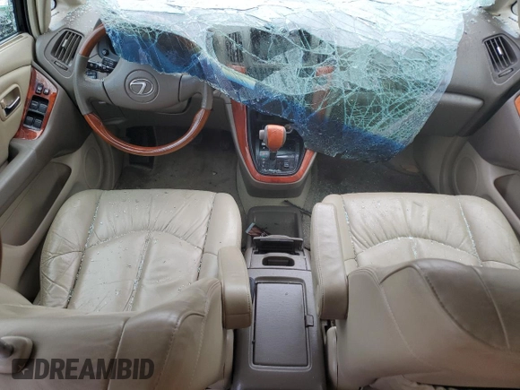 2003 Lexus RX 300 with VIN JTJGF10U330160493, listed as a Copart auction lot 80071974 with 0 mi miles and Salvage Title. Bid and sale history available at carsss.com. Image 8.