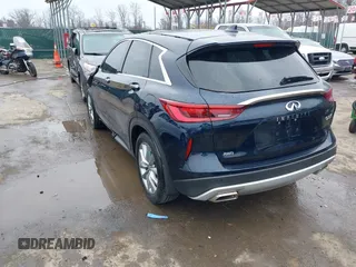 2022 Infiniti QX50 Pure with VIN 3PCAJ5AB6NF110784, listed as a IAAI auction lot 41798196 with 36,586 mi miles and . Bid and sale history available at DreamBid. Image 3.