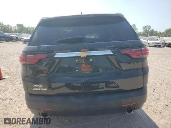 2022 Chevrolet Traverse LS with VIN 1GNERFKW1NJ101766, listed as a Copart auction lot 68106834 with 15,594 mi miles and Salvage Title. Bid and sale history available at carsss.com. Image 6.