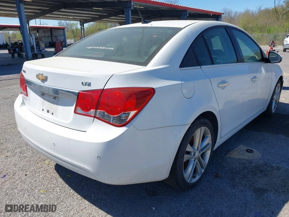 2012 Chevrolet Cruze LTZ with VIN 1G1PH5SC4C7147440, listed as a IAAI auction lot 41865272 with 192,684 mi miles. Bid and sale history available at carsss.com. Image 4.