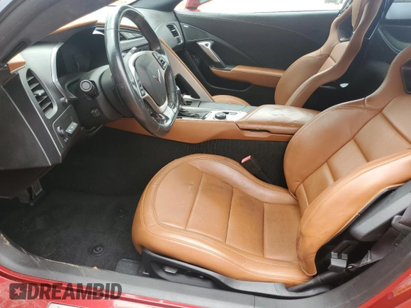 2015 Chevrolet Corvette Z06 3LZ with VIN 1G1YU2D63F5603319, listed as a Copart auction lot 58867005 with 25,385 mi miles and Salvage title. Bid and sale history available at DreamBid. Image 7.