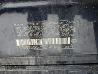 2006 Lexus IS 250 with VIN JTHCK262662003301, listed as a Copart auction lot 87390484 with Not Provided miles and Salvage Title. Bid and sale history available at DreamBid. Image 14.