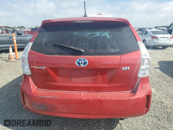 2012 Toyota Prius Two with VIN JTDZN3EU3C3026617, listed as a Copart auction lot 53897425 with Not Provided miles and Salvage Title. Bid and sale history available at DreamBid. Image 6.