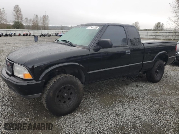 1999 GMC Sonoma SLS with VIN 1GTCS19X1X8503254, listed as a Copart auction lot 77546124 with 121,345 mi miles and Clean Title. Bid and sale history available at carsss.com. Image 1.