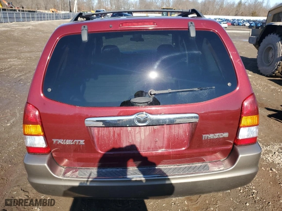 2004 Mazda Tribute ES with VIN 4F2CZ96164KM30780, listed as a Copart auction lot 45450825 with 183,638 mi miles and Salvage Title. Bid and sale history available at carsss.com. Image 6.