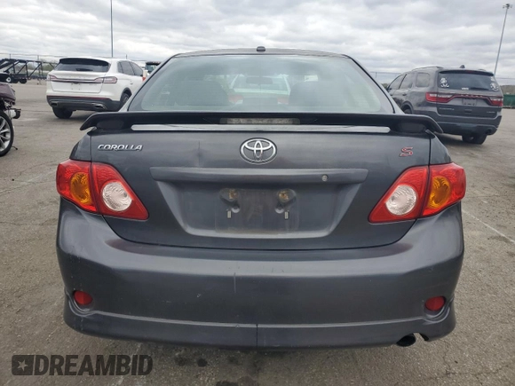 2009 Toyota Corolla with VIN 1NXBU40E89Z147619, listed as a Copart auction lot 53291535 with 196,840 mi miles and Salvage Title. Bid and sale history available at carsss.com. Image 6.