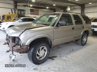 1999 Chevrolet Blazer Trailblazer z VIN 1GNDT13W7X2185393, wystawiony jako Copart lot #54079135 z przebiegiem 229 451 mil mil oraz Czysty tytuł • Clean title. Historia ofert i sprzedaży dostępna na DreamBid. Obrazek 1.