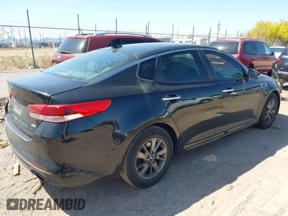 2016 Kia Optima LX Turbo with VIN 5XXGT4L12GG002889, listed as a IAAI auction lot 41989834 with 107,421 mi miles. Bid and sale history available at carsss.com. Image 4.