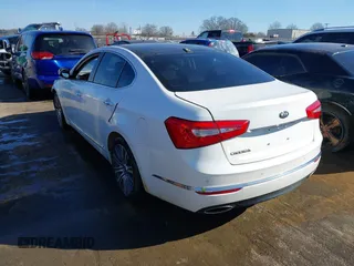 2015 Kia Cadenza Premium with VIN KNALN4D7XF5196941, listed as a IAAI auction lot 41480233 with 118,837 mi miles. Bid and sale history available at carsss.com. Image 3.