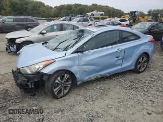 2013 Hyundai Elantra Coupe GS PZEV with VIN KMHDH6AE8DU006484, listed as a Copart auction lot 74087984 with 157,517 mi miles and Salvage Title. Bid and sale history available at carsss.com. Image 1.