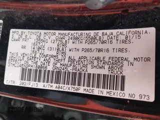 2015 Toyota Tacoma с VIN 3TMLU4EN2FM180066, выставлен на аукционе IAAI как лот 42296170 с пробегом 116 637 миль миль и . История ставок и продаж доступна на DreamBid. Изображение 9.
