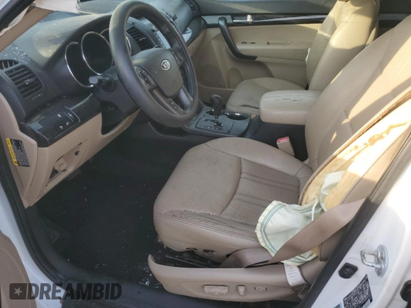 2013 Kia Sorento EX with VIN 5XYKU4A27DG380622, listed as a Copart auction lot 87176104 with Not Provided miles and Salvage Title. Bid and sale history available at carsss.com. Image 7.