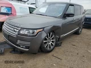 2017 Land Rover Range Rover with VIN SALGV5FE2HA360806, listed as a Copart auction lot 73036034 with 132,382 mi miles and Salvage title. Bid and sale history available at DreamBid. Image 1.
