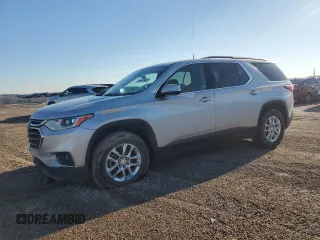 2020 Chevrolet Traverse LT Cloth with VIN 1GNEVMKW3LJ170858, listed as a Copart auction lot 87220214 with 0 mi miles and Salvage Title. Bid and sale history available at carsss.com. Image 1.