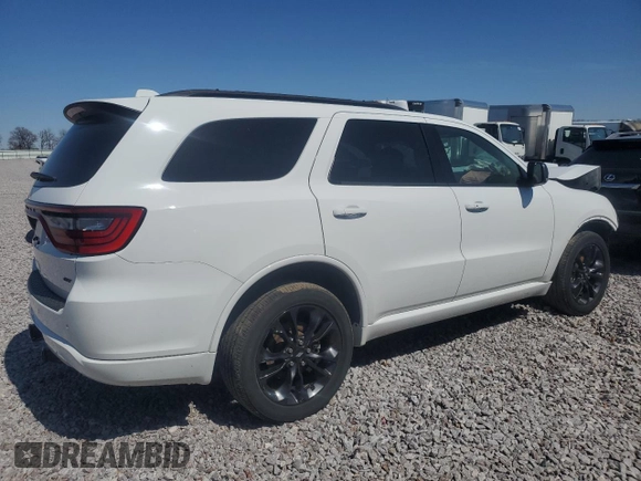 2021 Dodge Durango GT Plus with VIN 1C4RDJDG0MC572246, listed as a Copart auction lot 51979865 with 41,836 mi miles and Salvage title. Bid and sale history available at DreamBid. Image 3.