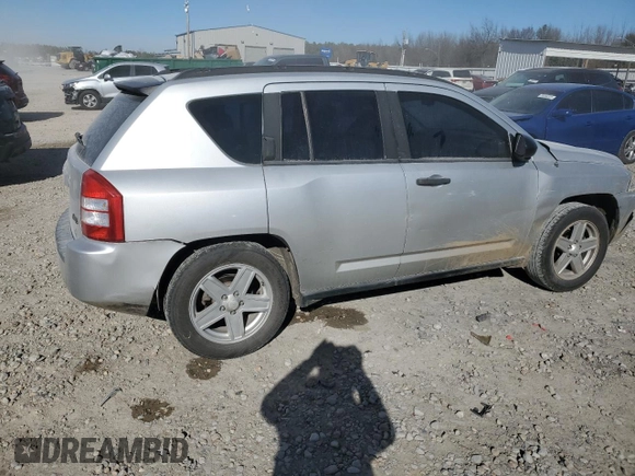 2007 Jeep Compass Sport with VIN 1J8FT47WX7D383699, listed as a Copart auction lot 88482135 with 219,898 mi miles and Salvage Title. Bid and sale history available at carsss.com. Image 3.