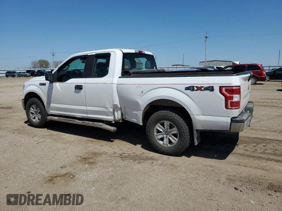 2018 Ford F-150 XL with VIN 1FTEX1EB4JKF21861, listed as a Copart auction lot 55510405 with 45,035 mi miles and Salvage title. Bid and sale history available at DreamBid. Image 2.