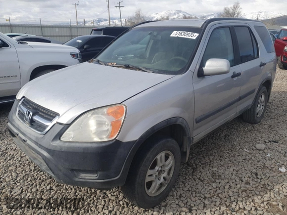 2002 Honda CR-V EX with VIN JHLRD78852C092953, listed as a Copart auction lot 51630935 with 278,313 mi miles and Clean Title. Bid and sale history available at carsss.com. Image 1.