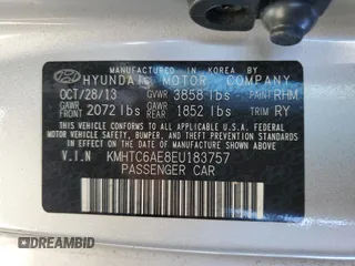 2014 Hyundai Veloster Turbo with VIN KMHTC6AE8EU183757, listed as a Copart auction lot 47384425 with 82,561 mi miles and Salvage Title. Bid and sale history available at carsss.com. Image 13.