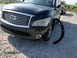 2012 Infiniti QX56 8-passenger with VIN JN8AZ2ND3C9715246, listed as a Copart auction lot 65322224 with 257,610 mi miles and Salvage Title. Bid and sale history available at carsss.com. Image 11.