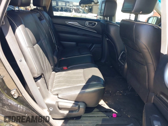 2017 Infiniti QX60 with VIN 5N1DL0MN3HC523856, listed as a IAAI auction lot 42036846 with 218,278 mi miles. Bid and sale history available at carsss.com. Image 8.
