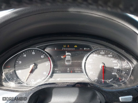 2016 Audi A8 L 3.0T with VIN WAU34AFD0GN005520, listed as a IAAI auction lot 41689248 with 76,150 mi miles. Bid and sale history available at carsss.com. Image 7.