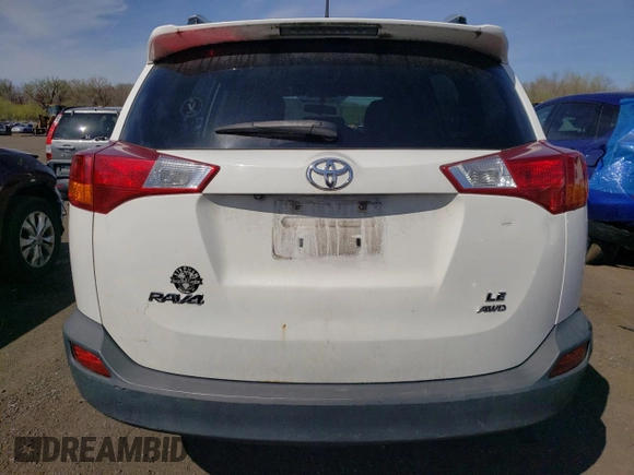 2015 Toyota RAV4 LE with VIN 2T3BFREV7FW241431, listed as a Copart auction lot 54382545 with 134,079 mi miles and Salvage Title. Bid and sale history available at carsss.com. Image 6.