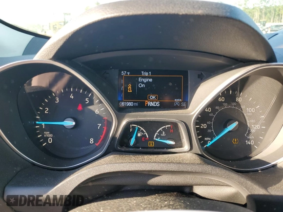 2017 Ford Escape SE with VIN 1FMCU0G9XHUC59309, listed as a Copart auction lot 49215345 with 61,980 mi miles and Salvage Title. Bid and sale history available at carsss.com. Image 9.
