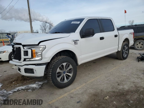 2019 Ford F-150 XL with VIN 1FTEW1E52KKF11344, listed as a Copart auction lot 45634535 with 89,411 mi miles and Salvage Title. Bid and sale history available at carsss.com. Image 1.