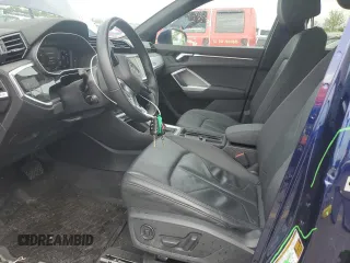 2021 Audi Q3 Premium with VIN WA1AUCF3XM1120717, listed as a Copart auction lot 54928885 with 25,833 mi miles and Salvage title. Bid and sale history available at DreamBid. Image 7.